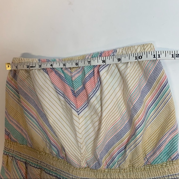 Mossimo Pastel Rainbow Chevron mini Dress Striped Strapless - Picture 12 of 14